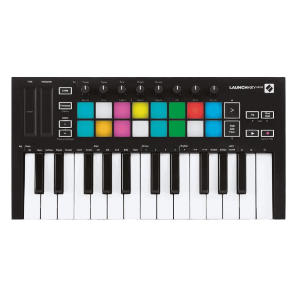 Novation Launchkey Mini [MK3] — Portable 25-Key, USB, MIDI Keyboard Controller with DAW Integration, Chord Mode, and Arpeggiator — for Music Produc...