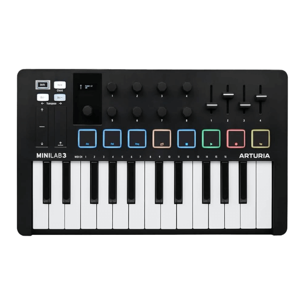 ARTURIA MIDI Keyboard Controller MiniLab 3 BK Black